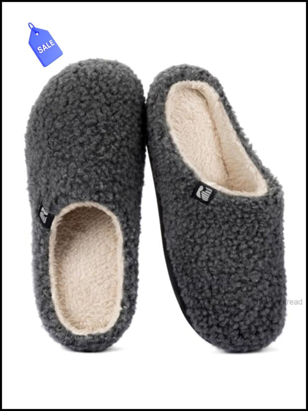 Sherpa Fleece Memory Foam Slippers Slip On Indoor Outdoor Washable